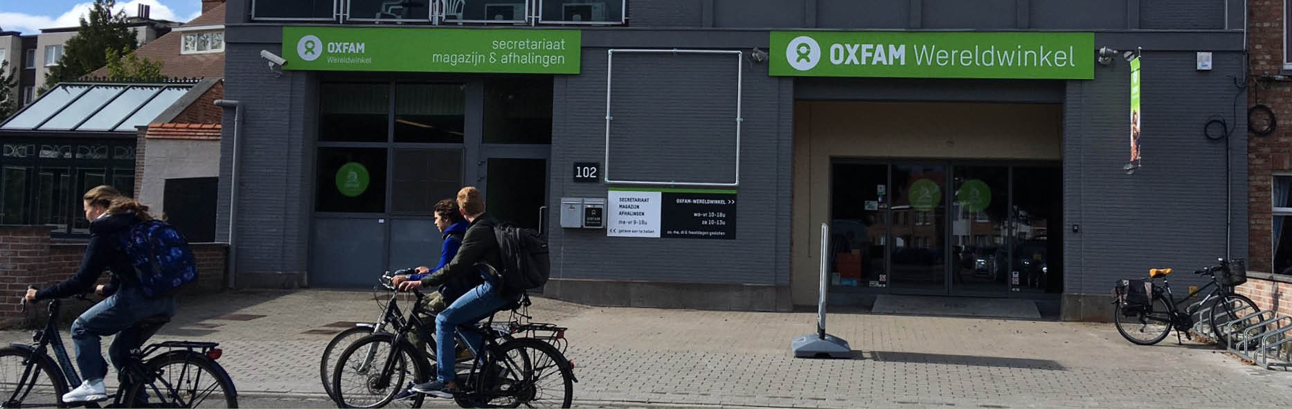 Gevel Oxfam Wereldwinkel Cash & Carry Sint-Andries